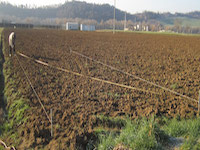 Allineare i piedi sulla lunghezza a mt. 2 l'uno dall'altro.