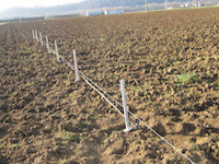 Avvitare i piedi alla stessa altezza lasciando il gancio verso l'esterno.